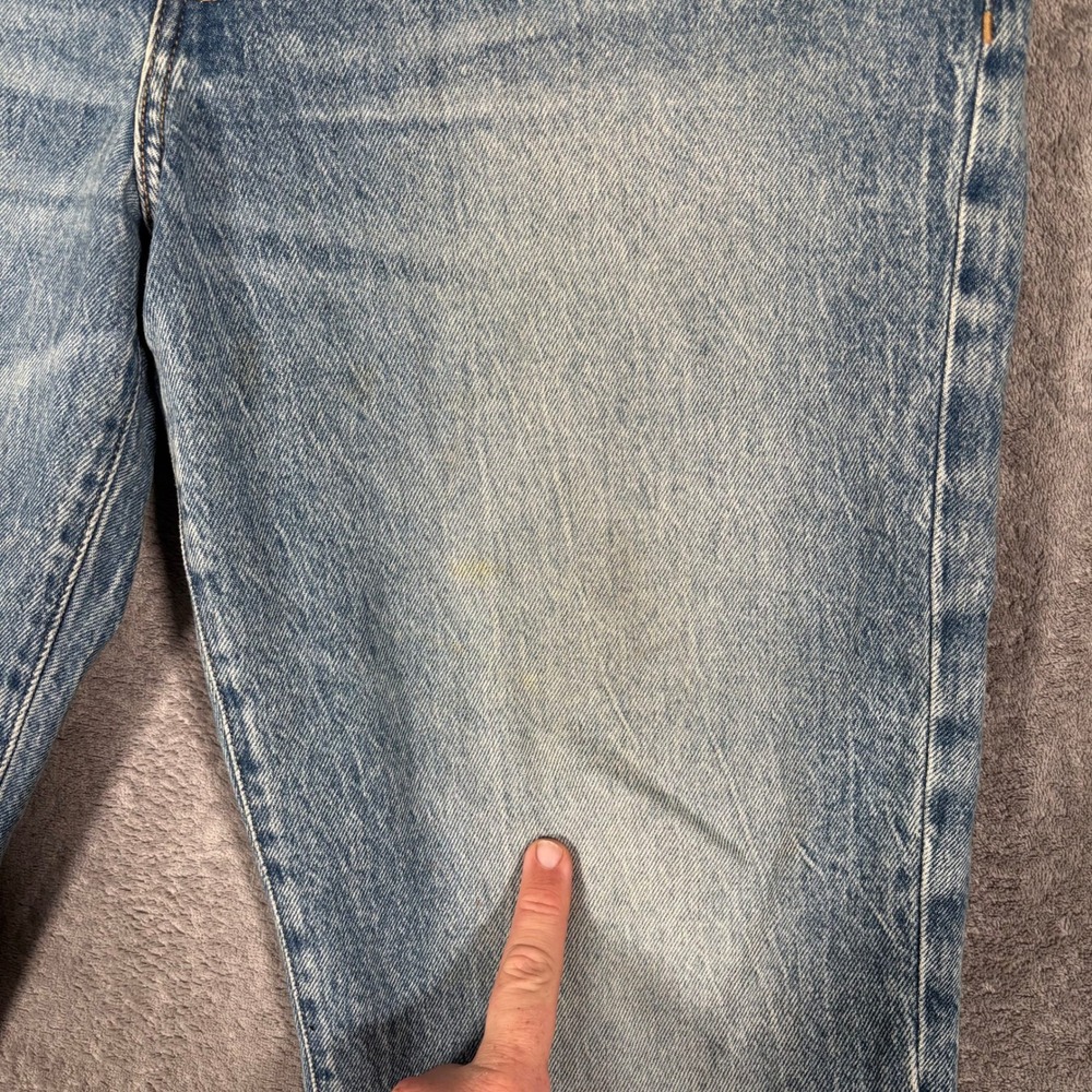 Lucky Brand Easy Rider Mid Rise Boot Jeans Women Fit 35x31 Light Wash Distressed - Picture 7 of 16